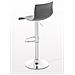 Sgabello Alto Hoover in Polipropilene E Metallo I Sgabello Bar Design Regolabile 59-80 CM I Sedia Sgabello Girevole 360°con Schienale Grigio - Foto miniatura 4