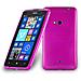 Custodia Compatibile Con Nokia Lumia 625 In Rosa - Coperchio Protettivo In Silicone Tpu Flessibile Con Design Spazzolato - Foto miniatura 1