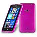 Custodia Compatibile Con Nokia Lumia 625 In Rosa - Coperchio Protettivo In Silicone Tpu Flessibile Con Design Spazzolato - Foto miniatura 4