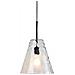 V-tac Vt-7305 Lampadario Portalampada 1mt In Vetro Trasparente Moderno Forma Conica ?270mm - Sku 3881 - Foto miniatura 1