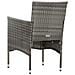 Set Divani Da Giardino 4 Pz Con Cuscini In Polyrattan Grigio - Foto miniatura 6