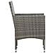 Set Divani Da Giardino 4 Pz Con Cuscini In Polyrattan Grigio - Foto miniatura 9