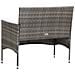 Set Divani Da Giardino 4 Pz Con Cuscini In Polyrattan Grigio - Foto miniatura 10