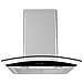 Dh-210w-60 Touch Glas Curvy Cappa Aspirante 60 Cm Con Touch Screen E Telecomando - Foto miniatura 2