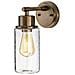 Applique Da Esterno 1 Luce Ottone Spazzolato Ip44, E27 - Foto miniatura 1