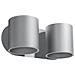 Lampada Da Parete Twin Round Up & Down Grigia G9 - Foto miniatura 3