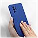 Cover In Silicone Semirigido Per Oppo A94 5g, Finitura Soft-touch Azzurra - Foto miniatura 3
