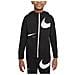 Tuta Da Ragazzo Swoosh Nera Taglia Xl Codice Dd8637-010 - Foto miniatura 1