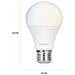 Lampadina LED Intelligente HBEB-0125 E27 CCT 9W 800 Lumen - Foto miniatura 6