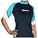 Rash Guard Loose Fit Manica Corta Donna 5 Nero / acquamarina - Foto miniatura 2