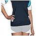 Rash Guard Loose Fit Manica Corta Donna 5 Nero / acquamarina - Foto miniatura 3