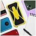 Cover Universale Per Smartphone In Silicone Bumper Con Cavalletto Gialla - Foto miniatura 4