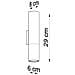 Applique Da Parete In Metallo Loopez Rame 60x80x290 Mm Metallo - Foto miniatura 5