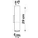 Applique Da Parete In Metallo Loopez Rame 60x80x290 Mm Metallo - Foto miniatura 1