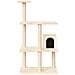Albero Per Gatti Con Tiragraffi In Sisal Crema 119 Cm - Foto miniatura 2