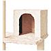 Albero Per Gatti Con Tiragraffi In Sisal Crema 119 Cm - Foto miniatura 5
