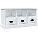 Mobile Porta Tv Bianco 100x35x50 Cm In Legno Multistrato - Foto miniatura 2