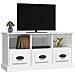 Mobile Porta Tv Bianco 100x35x50 Cm In Legno Multistrato - Foto miniatura 6