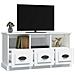 Mobile Porta Tv Bianco 100x35x50 Cm In Legno Multistrato - Foto miniatura 7