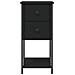 Comodino Nero 32x42x70 Cm In Legno Multistrato - Foto miniatura 2