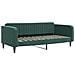 Divano Letto Con Materasso Verde Scuro 100x200 Cm In Velluto - Foto miniatura 7