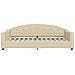 Divano Letto Con Materasso Crema 100x200 Cm In Tessuto - Foto miniatura 2