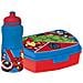 Set Borraccia Da 380 Ml E Sandwich Box Blu Per Bambini In Plastica Avengers Con Banda Antiscivolo E Chiusura Di Sicurezza - Foto miniatura 1