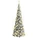 Albero Di Natale Artificiale Pop-up Neve Fioccata 50 Led 120 Cm - Foto miniatura 5