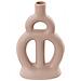 Vaso Da Fiori Kozani Realizzato A Mano Ceramica Beige Sabbia - Foto miniatura 2