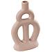 Vaso Da Fiori Kozani Realizzato A Mano Ceramica Beige Sabbia - Foto miniatura 6