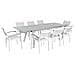 Set Da Giardino 8 Posti Metallo Grigio Pereta - Foto miniatura 3