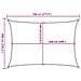 Vela Parasole 160 G /m Rettangolare Sabbia 6x7 M In Hdpe - Foto miniatura 8