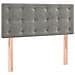 Letto A Molle Materasso E Led Grigio Chiaro 80x200 Cm Velluto - Foto miniatura 5