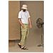 Jeans E Pantaloni In Cotone Verde - W36 - Foto miniatura 2