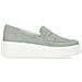 Green Casual Closed Loafers Mocassino Pelle Scamosciata /nabuk Scarpe Donna Verde Eu 39, D1c05-52 - Foto miniatura 2