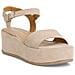 Ivory Suede Casual Open Sandals Sandali Pelle Scarpe Donna Beige Eu 39, 1-28020-42 419 - Foto miniatura 1