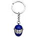 Portachiavi A Forma Di Casco Blu, Elegante Portachiavi Da Motociclista Blue - Foto miniatura 1
