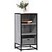 Credenza Grigio Sonoma 35,5x35x76 Cm In Truciolato E Metallo - Foto miniatura 1
