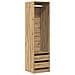Armadio Rovere Artigianale 50x50x200 Cm In Legno Multistrato - Foto miniatura 2