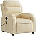 Poltrona Massaggiante Reclinabile Crema in Tessuto - Foto miniatura 4