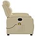 Poltrona Massaggiante Reclinabile Crema in Tessuto - Foto miniatura 9
