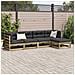 Set Divani da Giardino 5pz con Cuscini Legno Impregnato di Pino - Foto miniatura 3