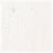 Set Salotto Giardino 4pz con Cuscini Bianco Legno Massello Pino - Foto miniatura 8