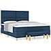 Letto a Molle con Materasso e Panchina Blu 180x200 cm - Foto miniatura 4