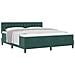 Letto a Rete con Materasso Verde Scuro Super King in Velluto - Foto miniatura 1