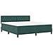 Letto a Rete con Materasso Verde Scuro Super King in Velluto - Foto miniatura 3