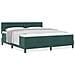 Letto a Rete con Materasso Verde Scuro Super King in Velluto - Foto miniatura 4