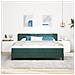 Letto a Rete con Materasso Verde Scuro Super King in Velluto - Foto miniatura 5