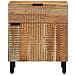 Comodino 50x33x60 cm in Legno Massello di Acacia - Foto miniatura 4