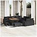 Set Divano da Giardino 13 pcs Nero 100 x 100 x 71 cm - Foto miniatura 2